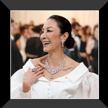 michelle yeoh at the met gala and fekkai hair products